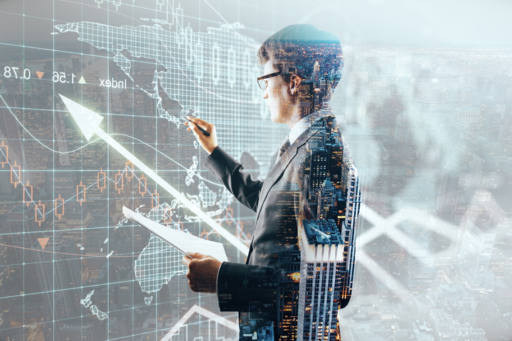 ai man drawing on a wall